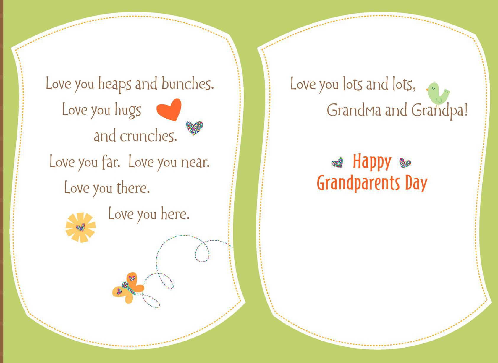 Love You Lots and Lots Grandparents Day Card