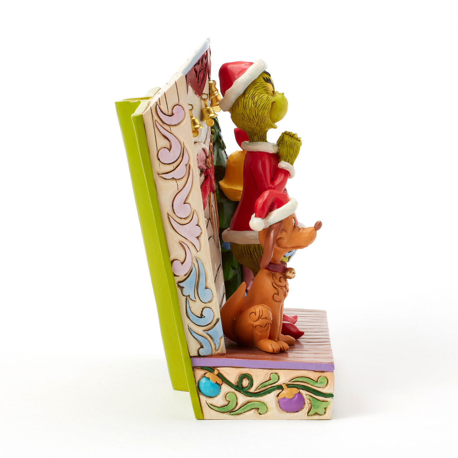 Grinch, Max, Cindy Lou Lighted Storybook Figurine side image number 6
