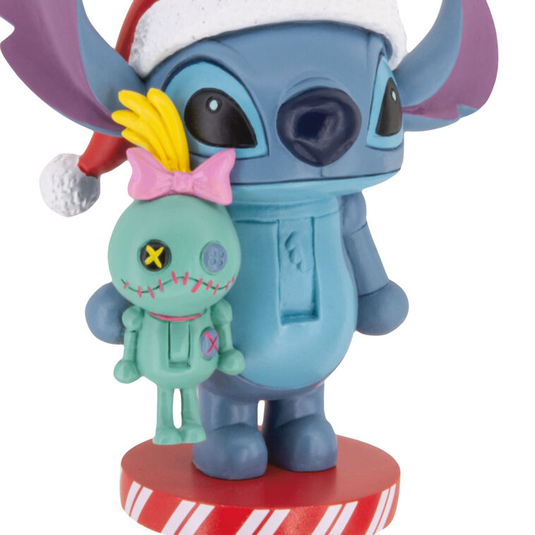 Disney Stitch Nutcracker Christmas Ornament closeup view image number 5