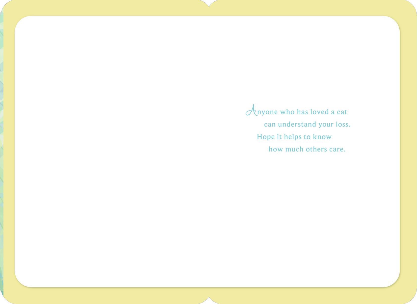 Cat and Butterfly Loss of Pet Card