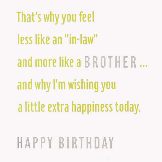 Like a Bonus Brother to Me Birthday Card for Brother-in-Law, , large image number 3