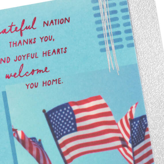 Joyful Hearts Welcome You Home Military Appreciation Card, , large image number 4