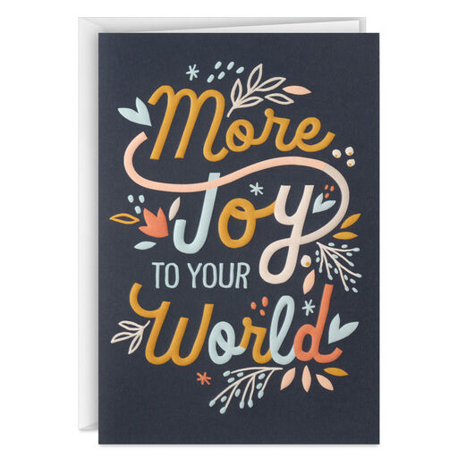 UNICEF Colorful Lettering Boxed Christmas Cards, Pack of 12, 