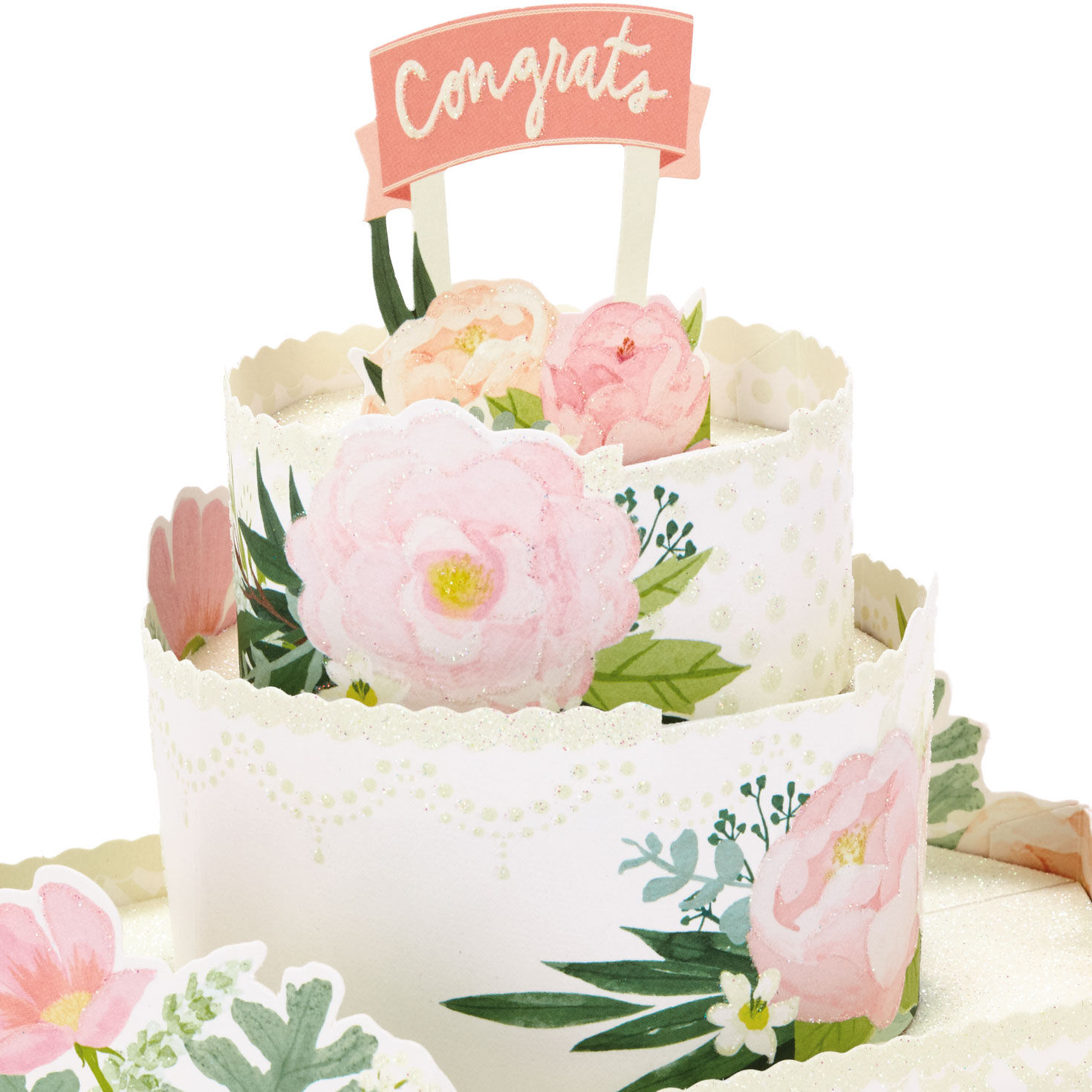 Congrats Three-Tiered Cake 3D Pop-Up Wedding Card for only USD 7.99 | Hallmark