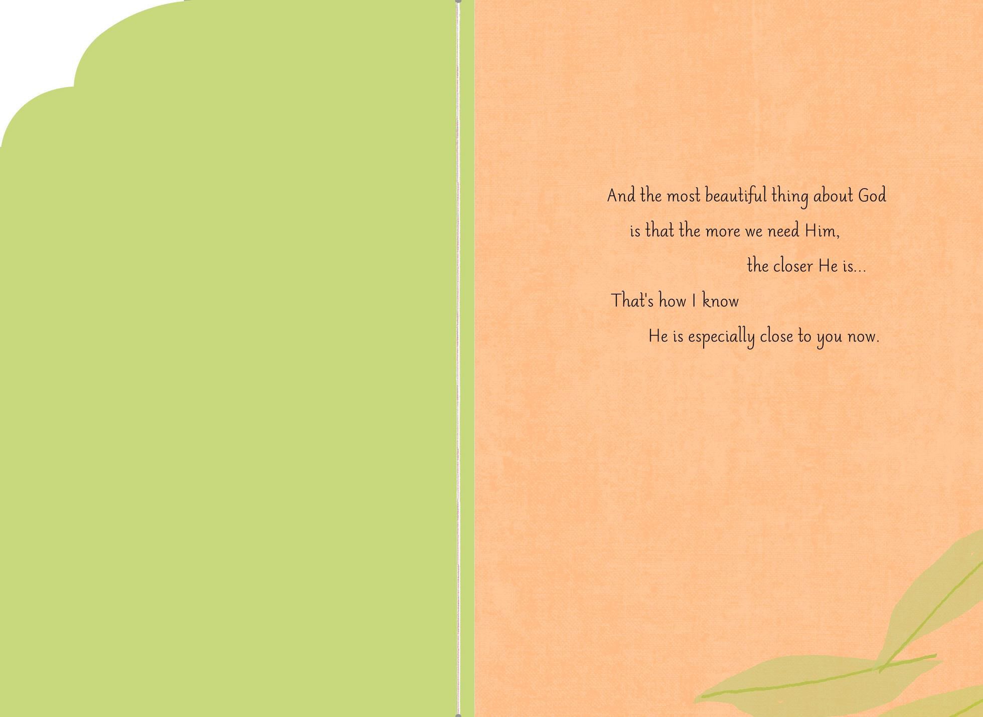 God Is Near Religious Encouragement Card
