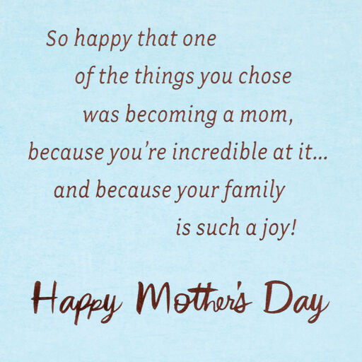 You're an Incredible Mom Mother's Day Card for Daughter, 