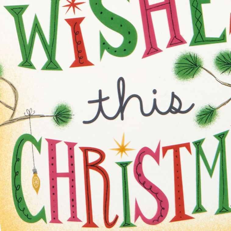 Evergreen Tree Cartoon Pop-Up Christmas Card Card Front Detail image number 6