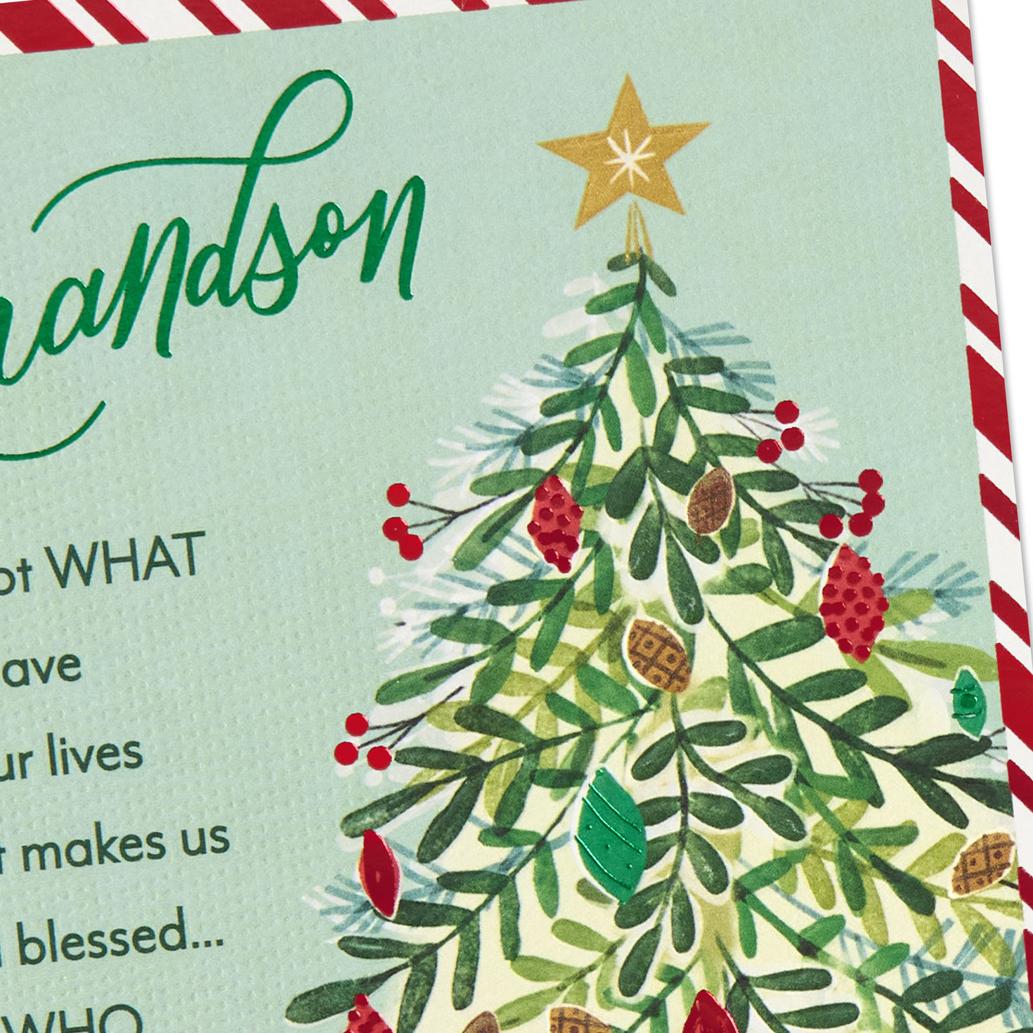 You're a Gift to Thank God for Religious Christmas Card for Grandson for only USD 4.99 | Hallmark