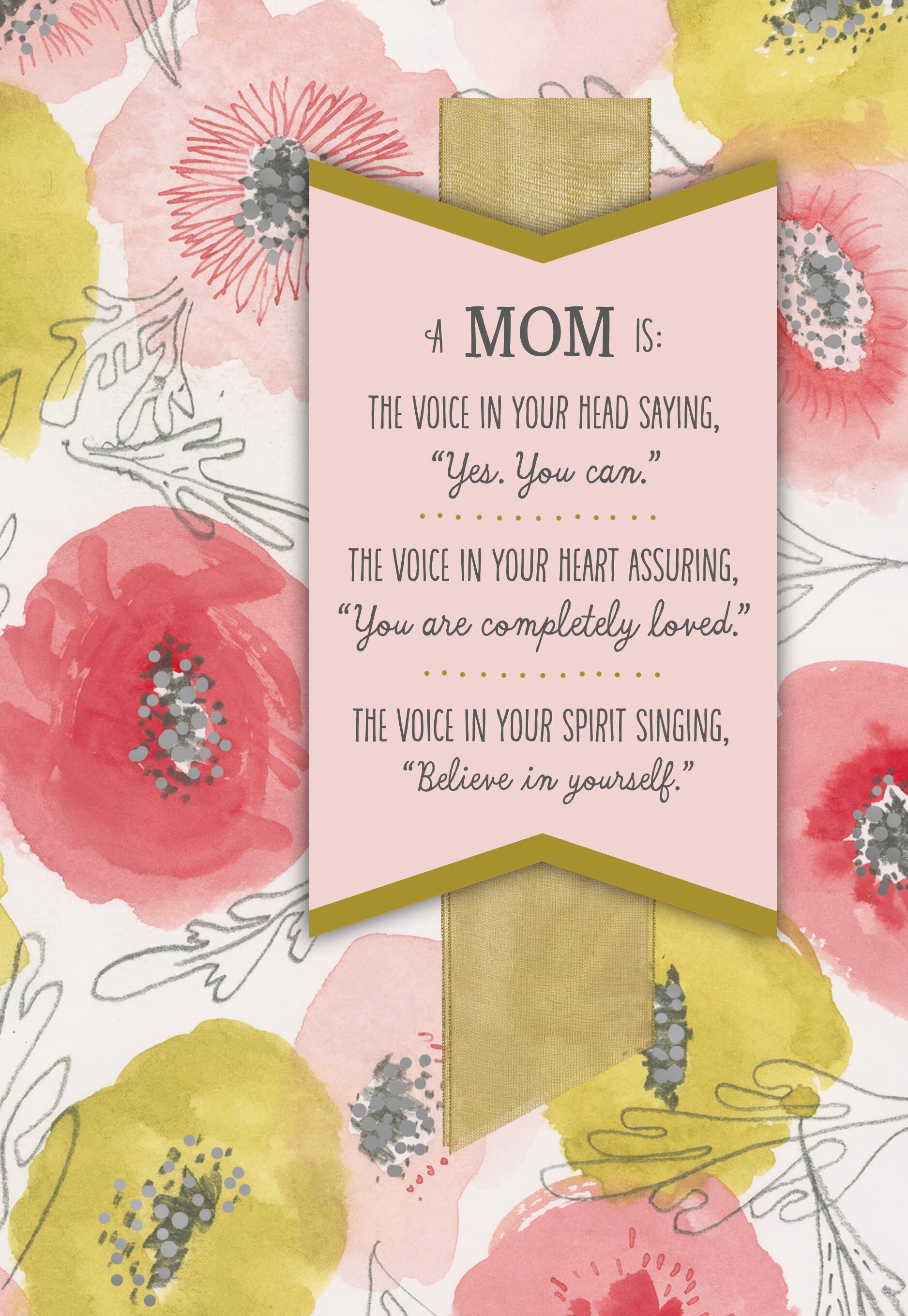 A Mom's Voice Mother's Day Card