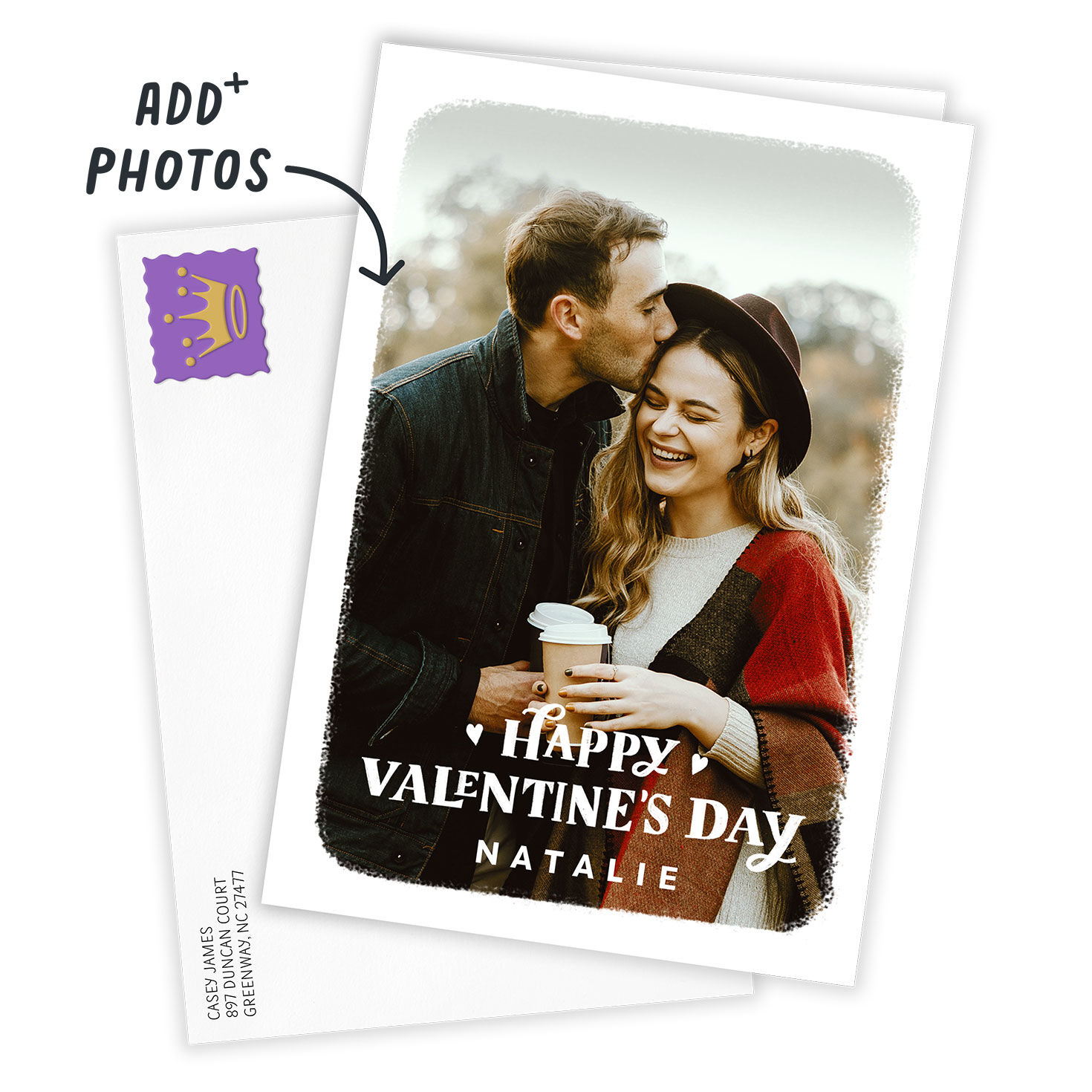 Personalized Happy Valentine's Day Photo Card  image number 2