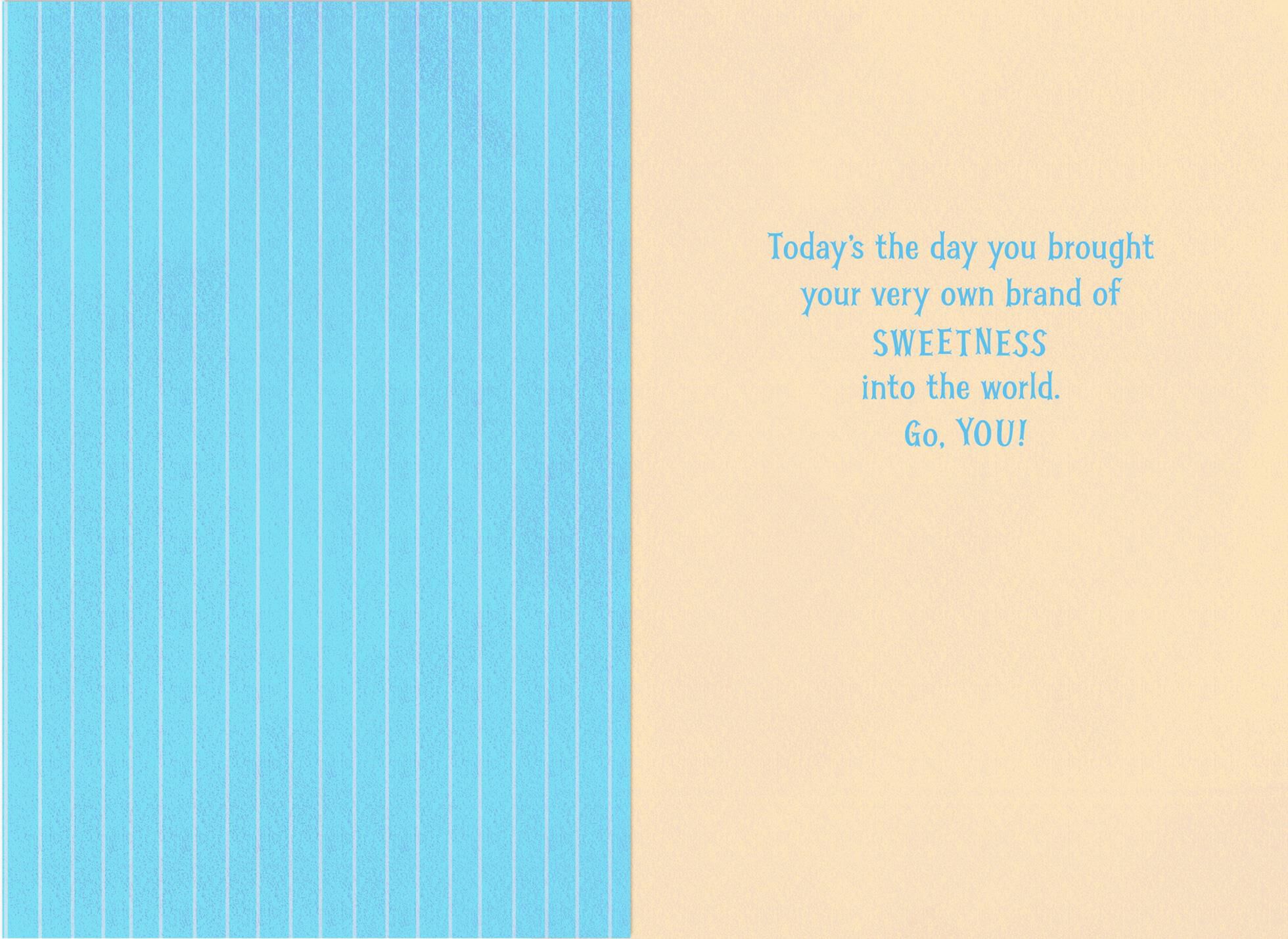 Very Own Brand of Sweetness 6th Birthday Card