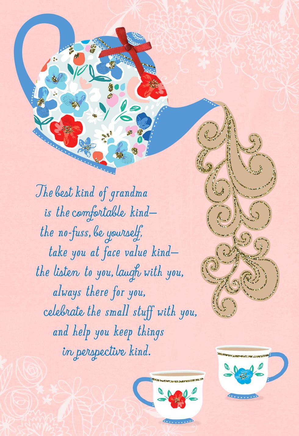 Tea Time Religious Mother's Day Card for Grandmother