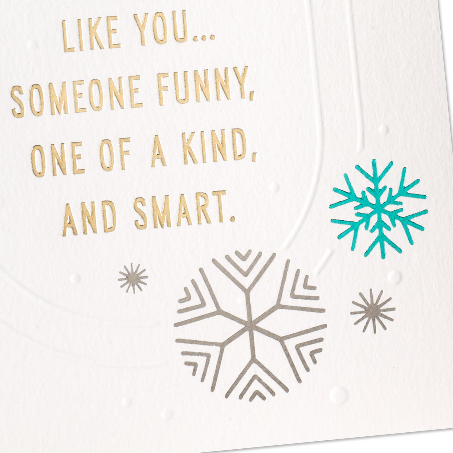 Shimmery Snowflakes Sister Christmas Card Card Front Detail image number 5