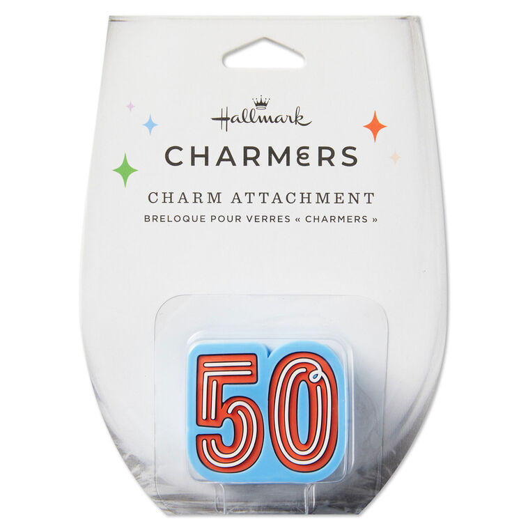 Charmers 50th Birthday Silicone Charm, , large image number 3