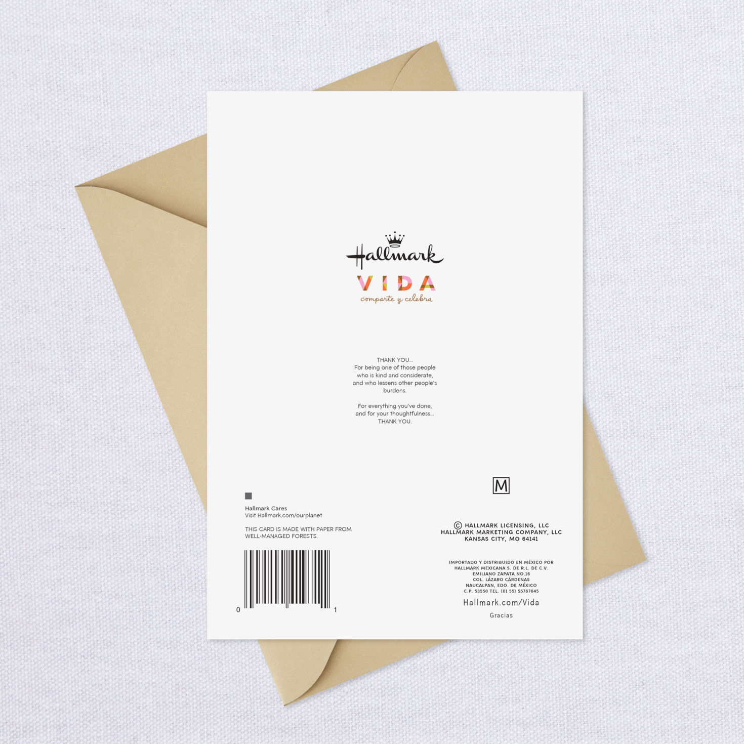 Gracias Lettering Spanish-Language Thank-You Card, , large image number 7