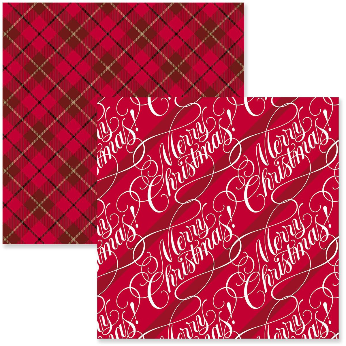 Plaid Christmas Wrapping Paper 