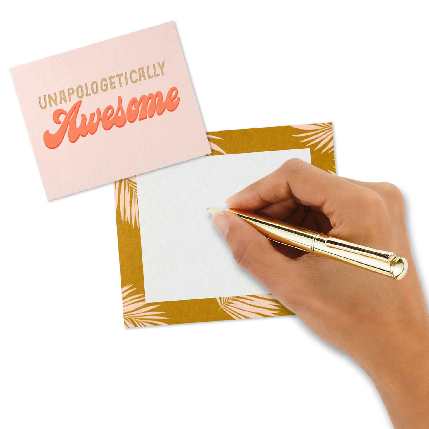 Botanical Memo Cube With Note Pads and Cards signing card image number 4