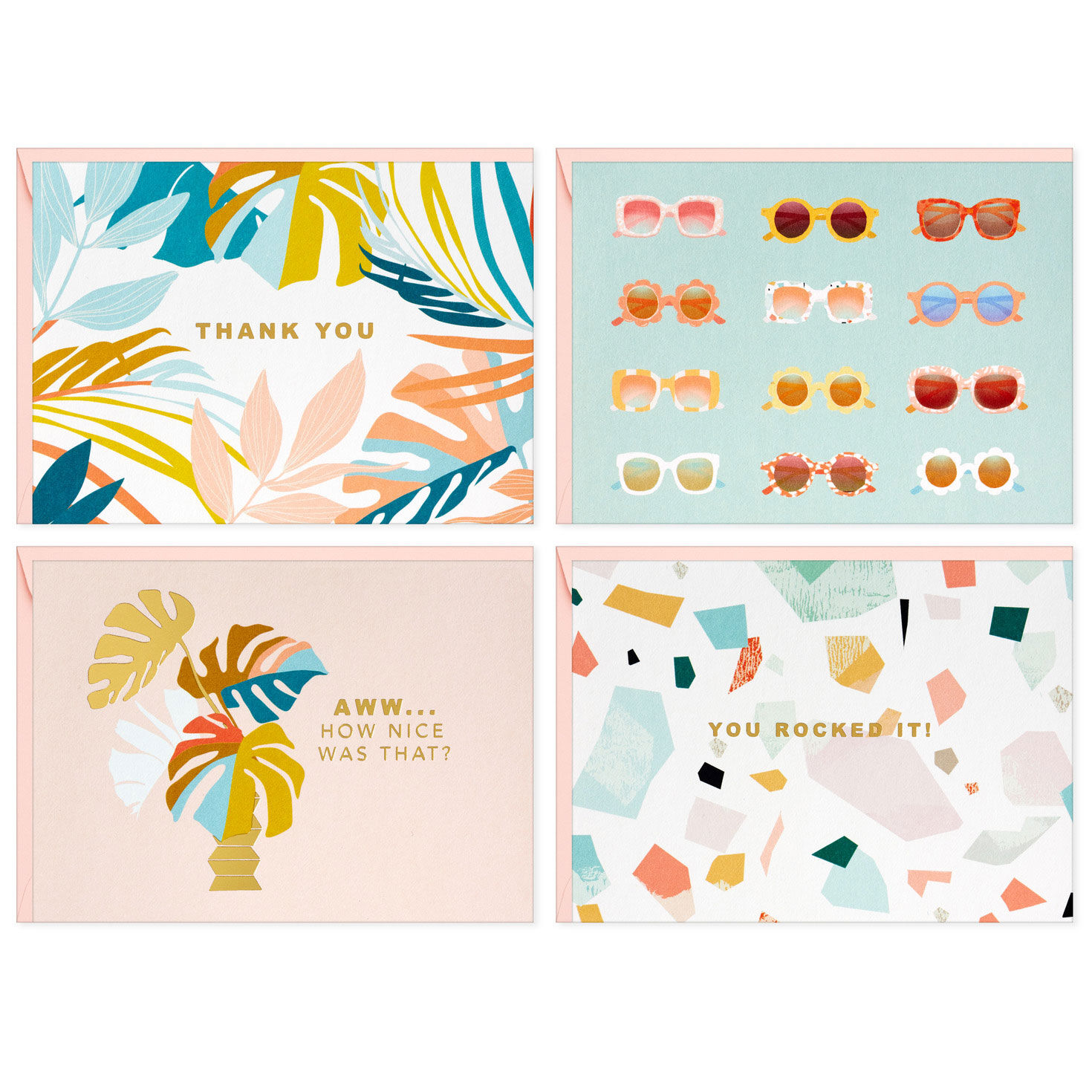 Tropics Scenes Blank Note Cards in Caddy card fronts image number 2