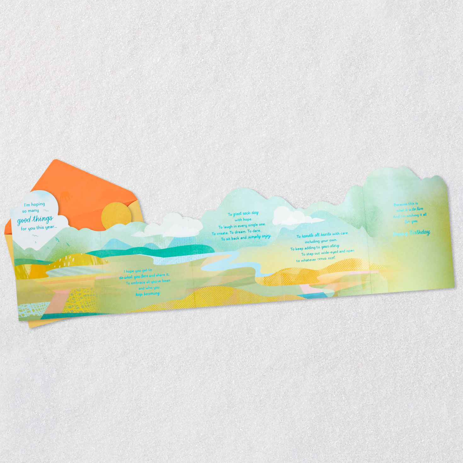 Hoping So Many Good Things Birthday Card, , large image number 8