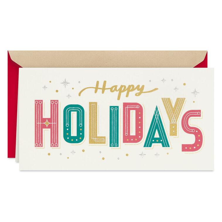 Little Holiday Joys Money Holder Holiday Card