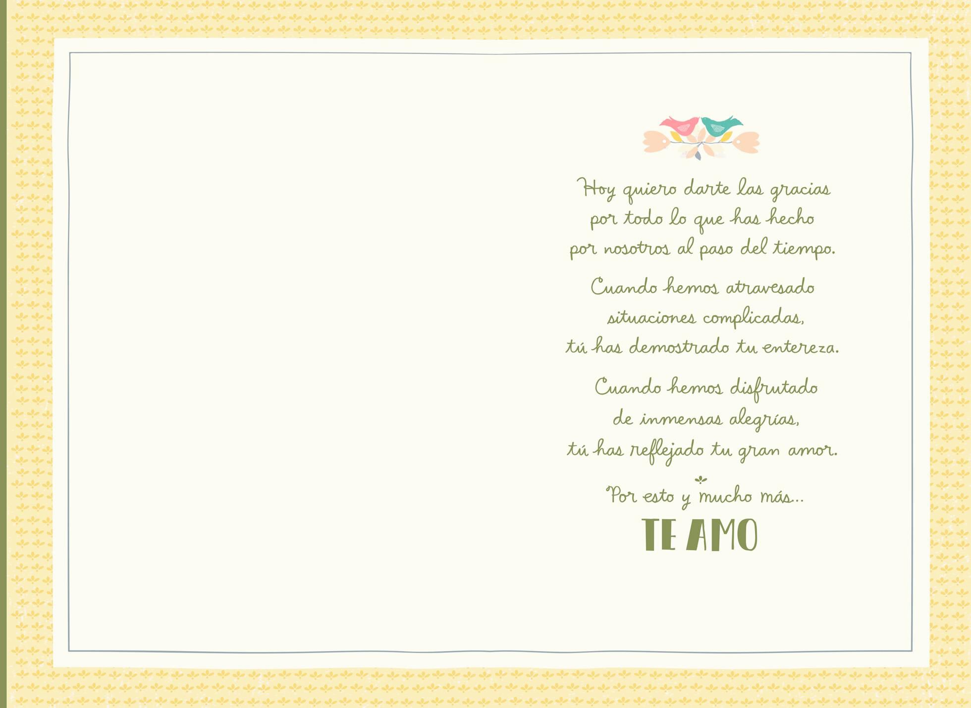 Someone Like You Spanish-Language Anniversary Card