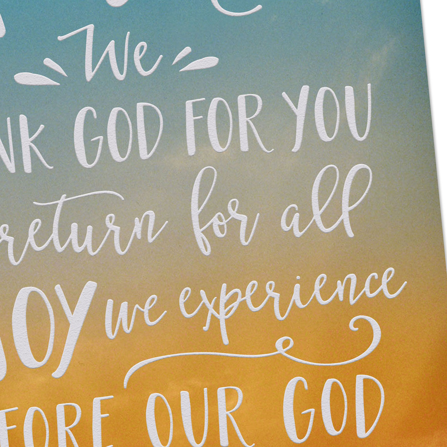 Sunrise Thank You Pastor Appreciation Card Card Front Detail image number 4