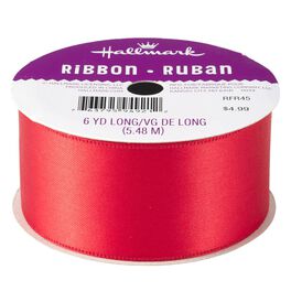 Scarlet Red 1.5" Satin Ribbon, Scarlet Red 1.5" Satin Ribbon, , large