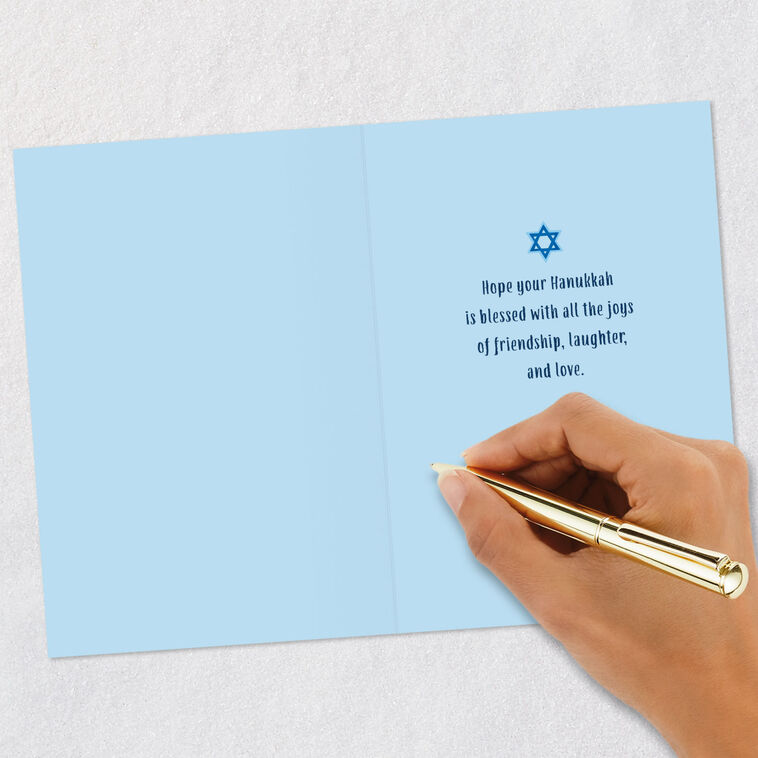 Happy Festival of Lights Icons 99-cent Hanukkah Card Signing card image number 6