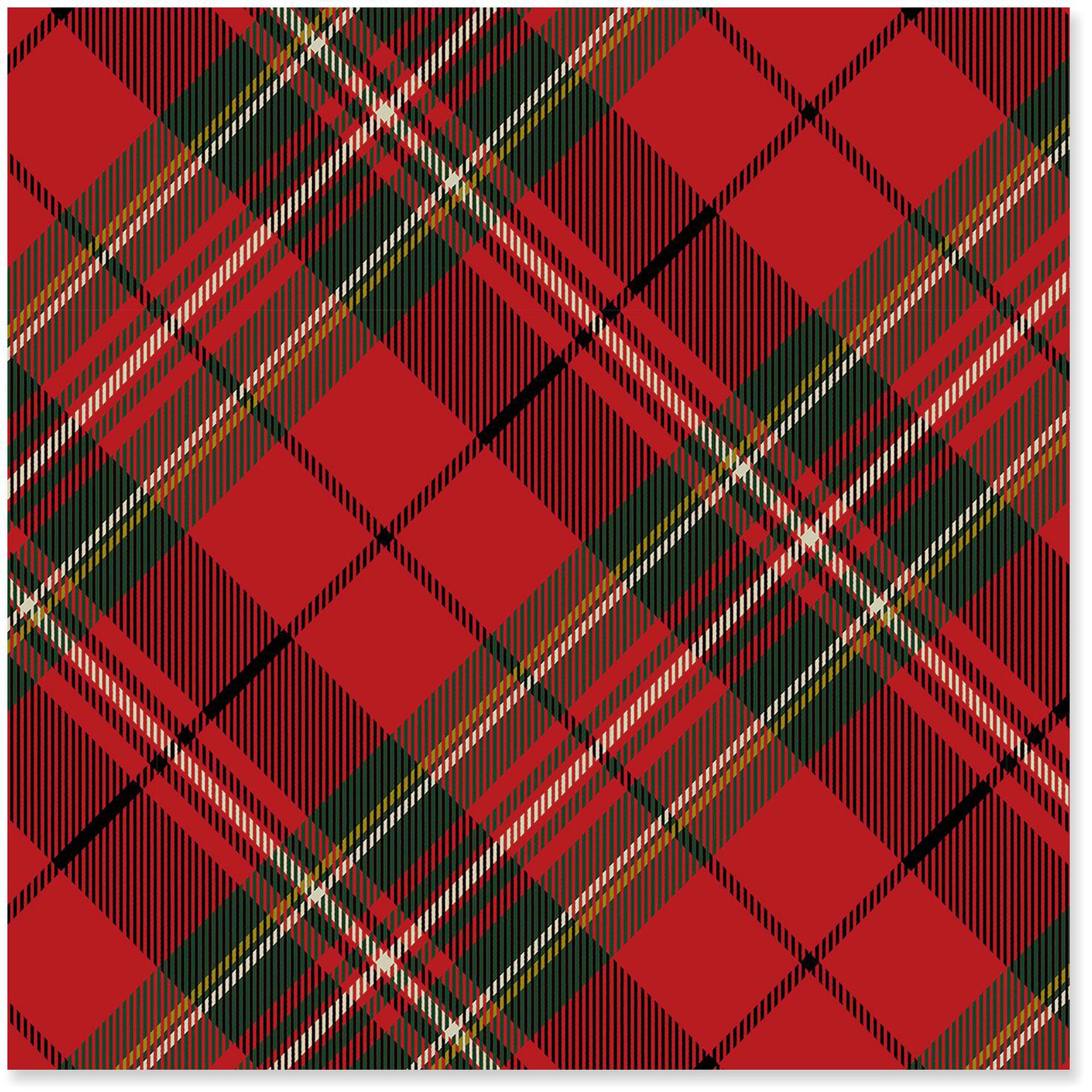 Plaid Christmas Wrapping Paper 