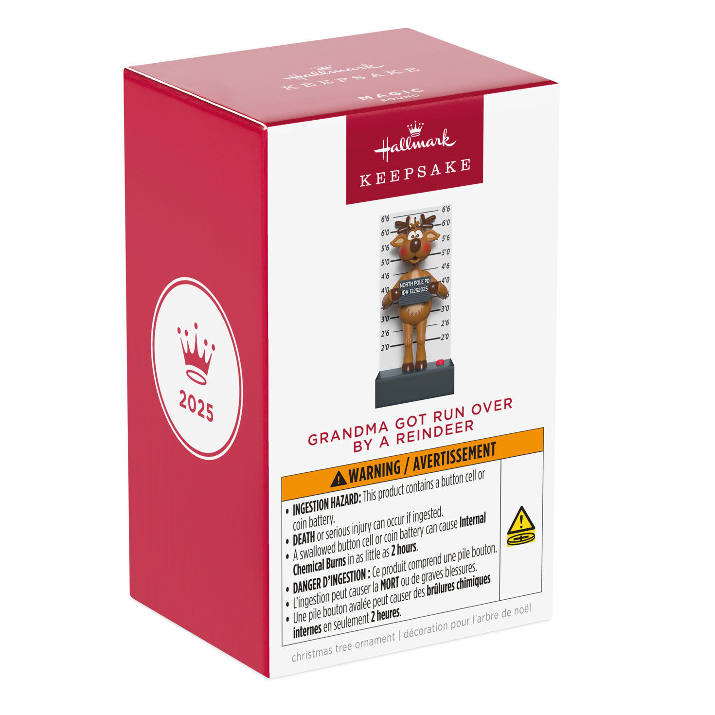 Reindeer Mug Shot Keepsake Ornament Packaging Front image number 7