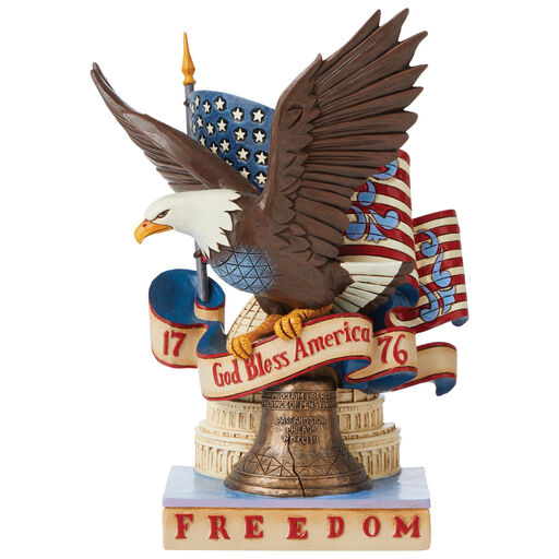 Jim Shore Patriotic Freedom Eagle Figurine, 8", 