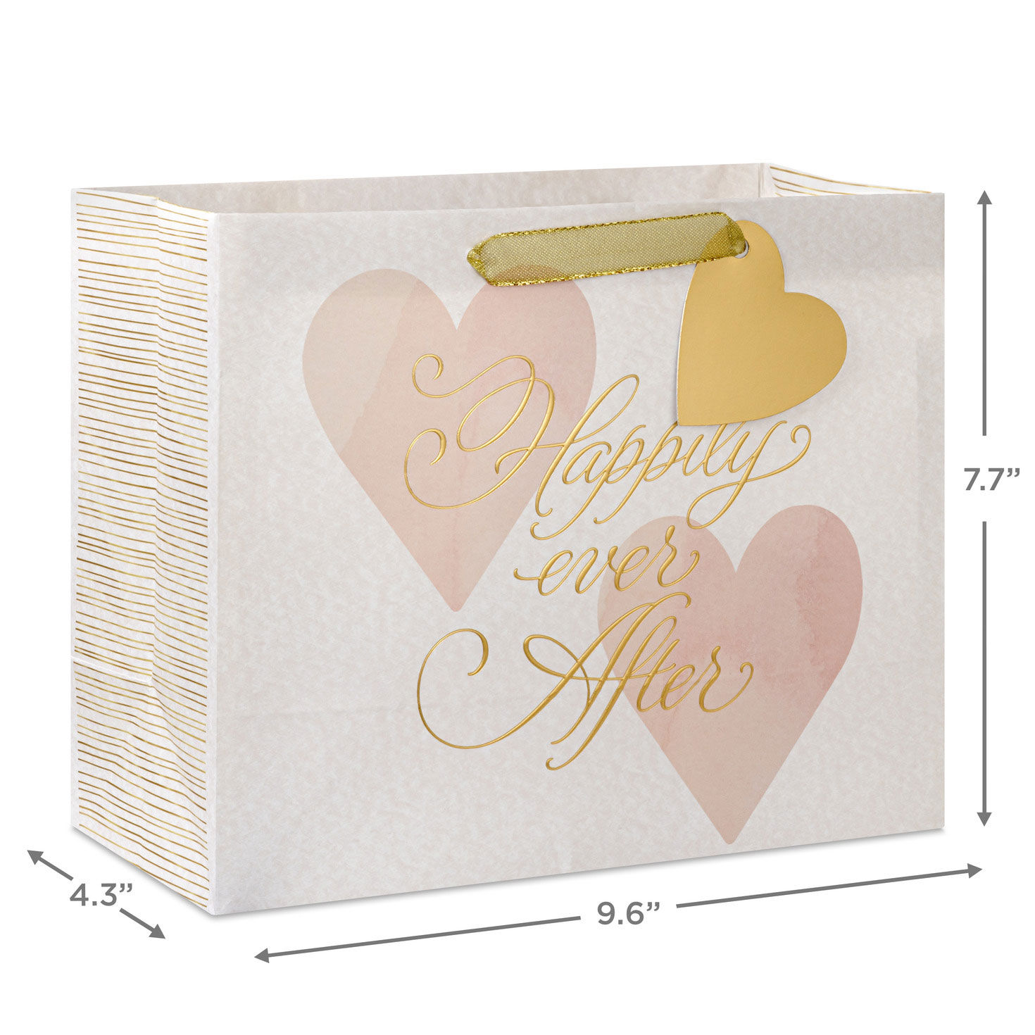 Happily Ever After Medium Wedding Gift Bag measurement image number 3
