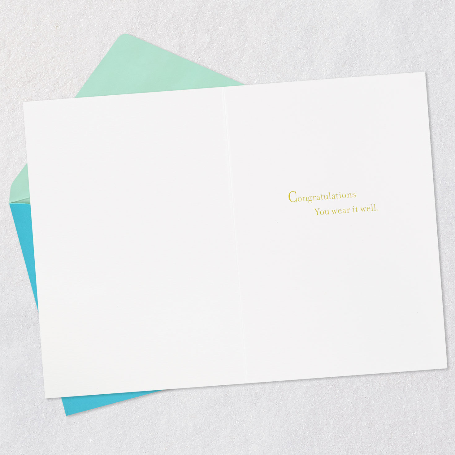 Black Grad Cap and Gown Graduation Card Open card with envelope image number 3