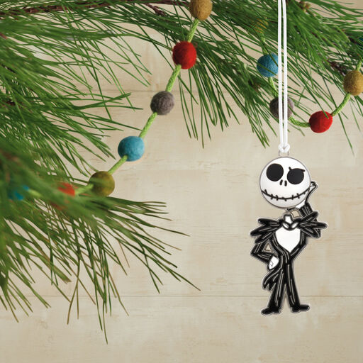 Disney Tim Burton's The Nightmare Before Christmas Jack Skellington Metal Hallmark Ornament, 