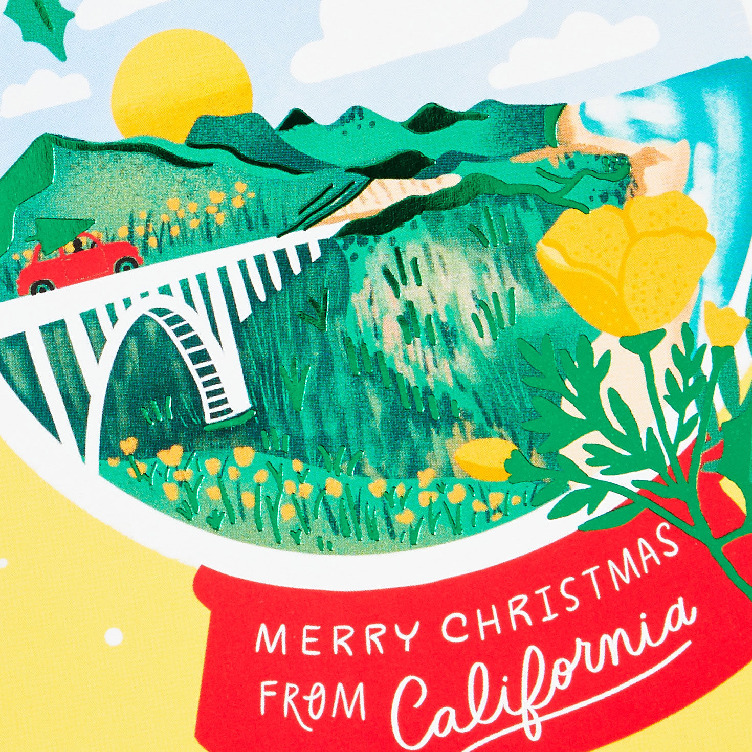 California Snow Globe Scene Boxed Christmas Cards, Pack of 16, , large image number 5