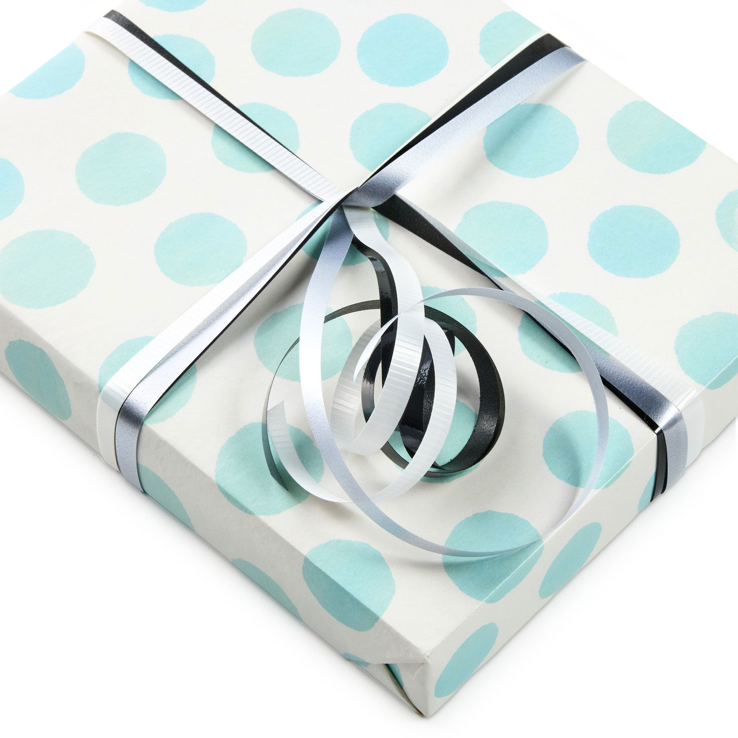 White/Gray/Black Curling Ribbons in use image number 2