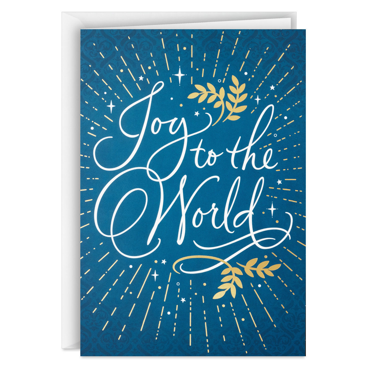 Joy to the World on Blue Boxed Christmas Cards, Pack of 40, , large image number 2