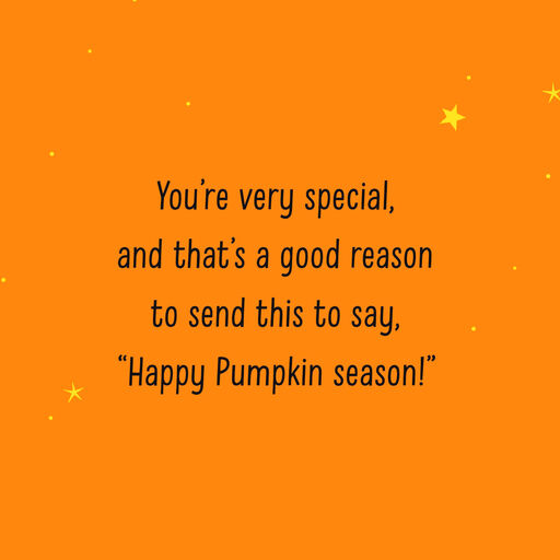 Happy Pumpkin Season Halloween Card, 