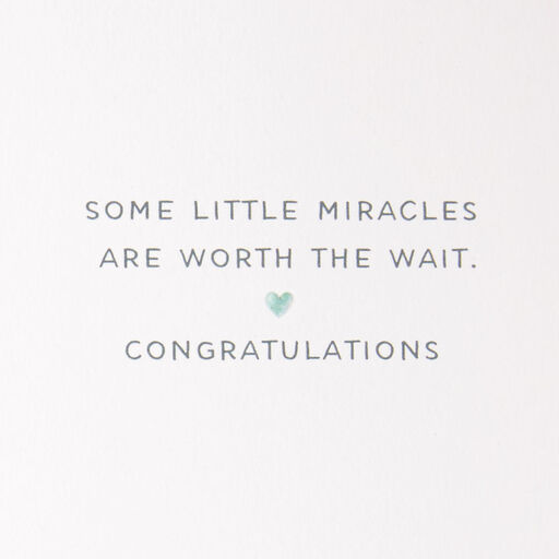 A Miracle Worth the Wait New Baby Card, 