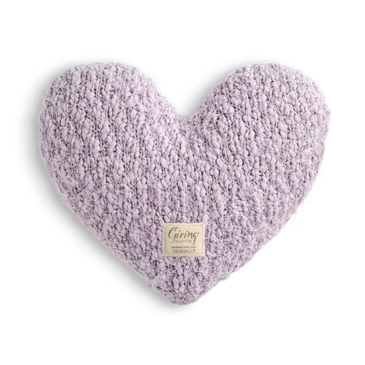 Demdaco Light Purple Giving Heart Pillow, 
