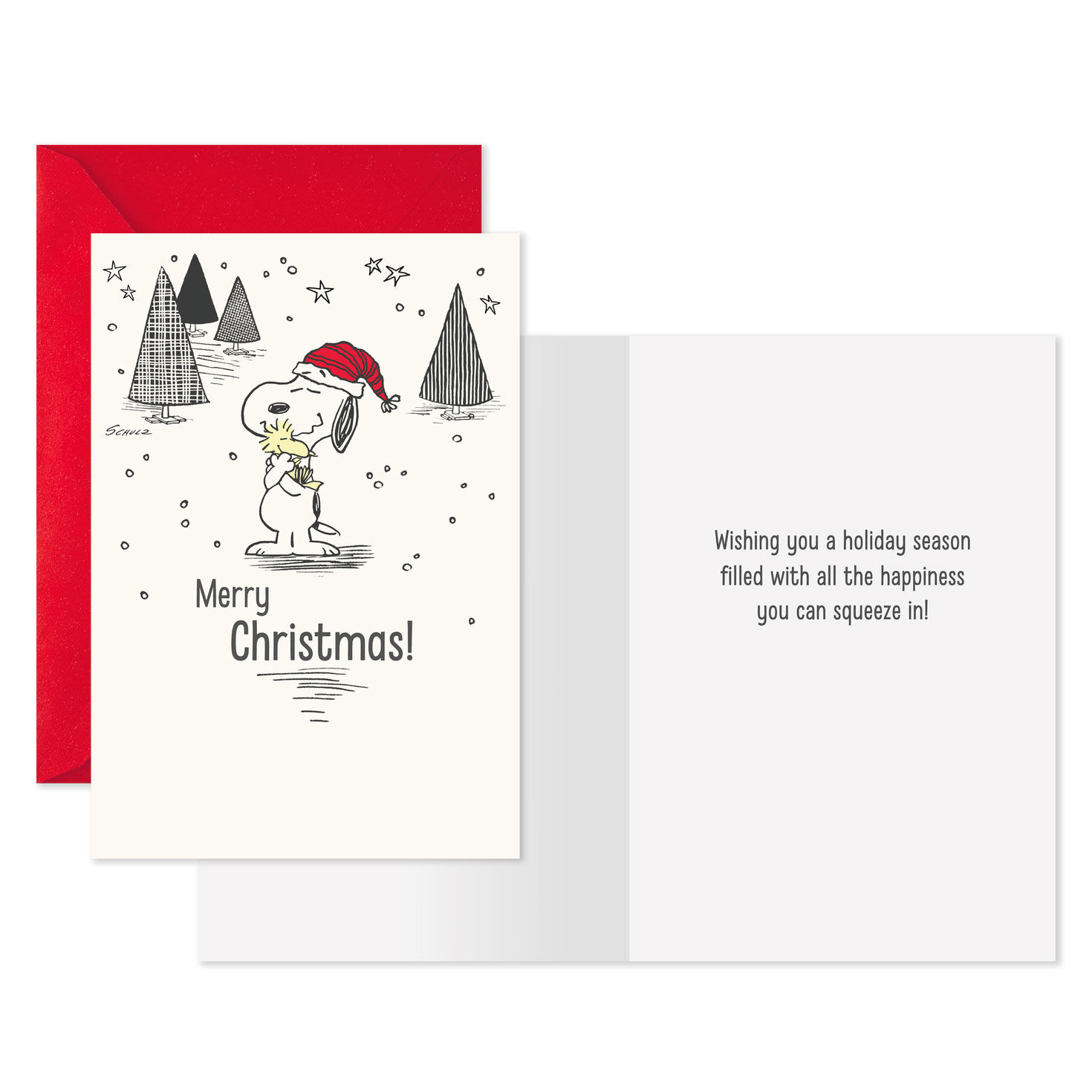 Peanuts Holiday Hugs
Christmas Card Pack Card Front with Sentiment image number 2