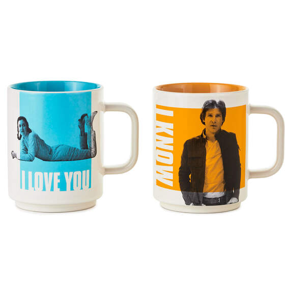 Star Wars™ Han Solo™ and Princess Leia™ Bespin™ I Love You I Know Stacking Mugs, Set of 2