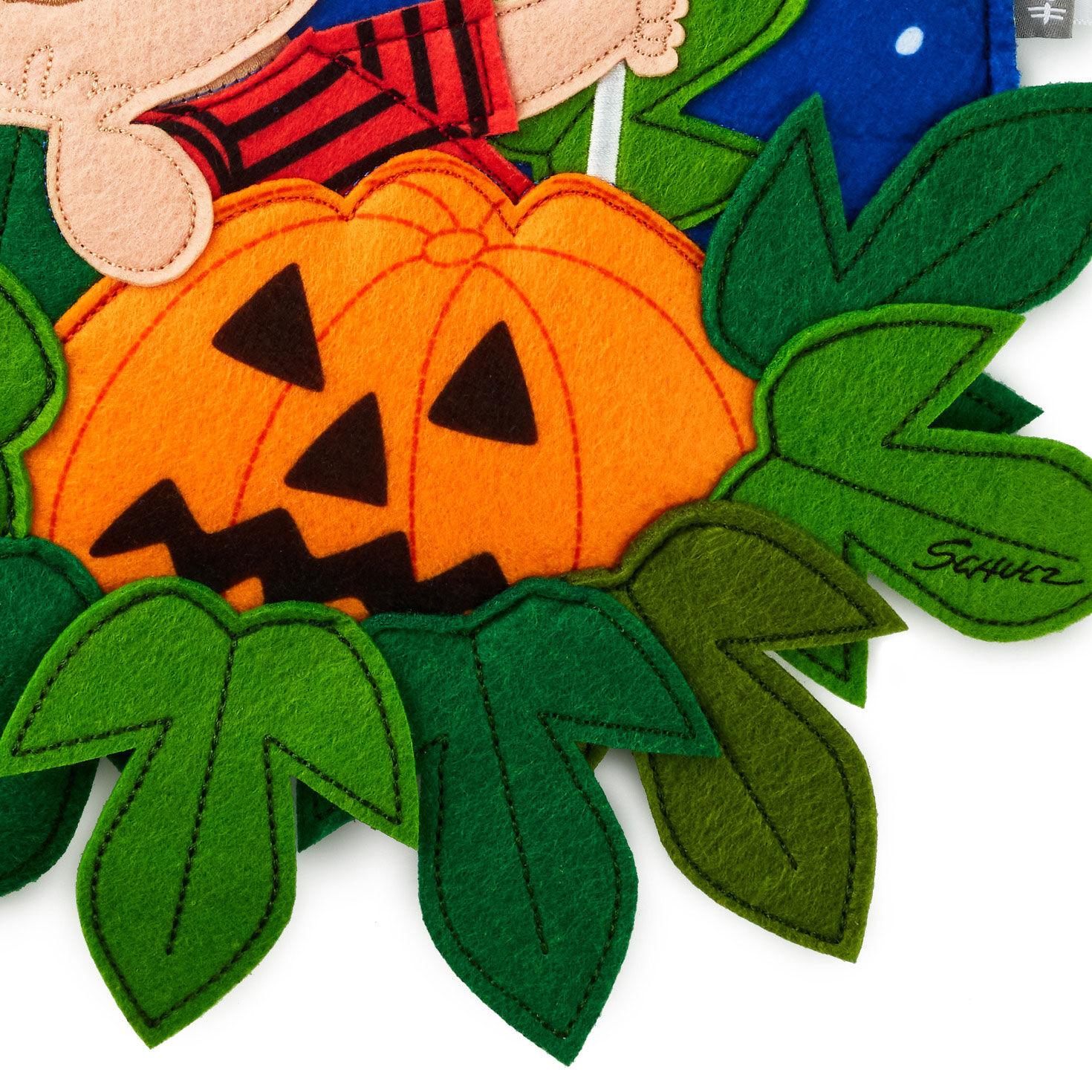Peanuts Great Pumpkin Wall Hanging With Light upclose detail image number 3