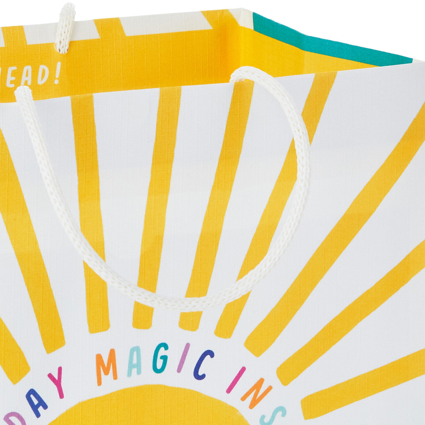 9.6" Sunshine Smiles on White Medium Gift Bag for only USD 3.99 | Hallmark