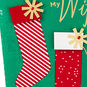 Festive Holiday Stockings Wife Christmas Card Card Front Detail image number 5