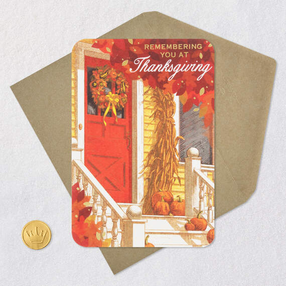 Remembering You Warmly Thanksgiving Card, , large image number 5