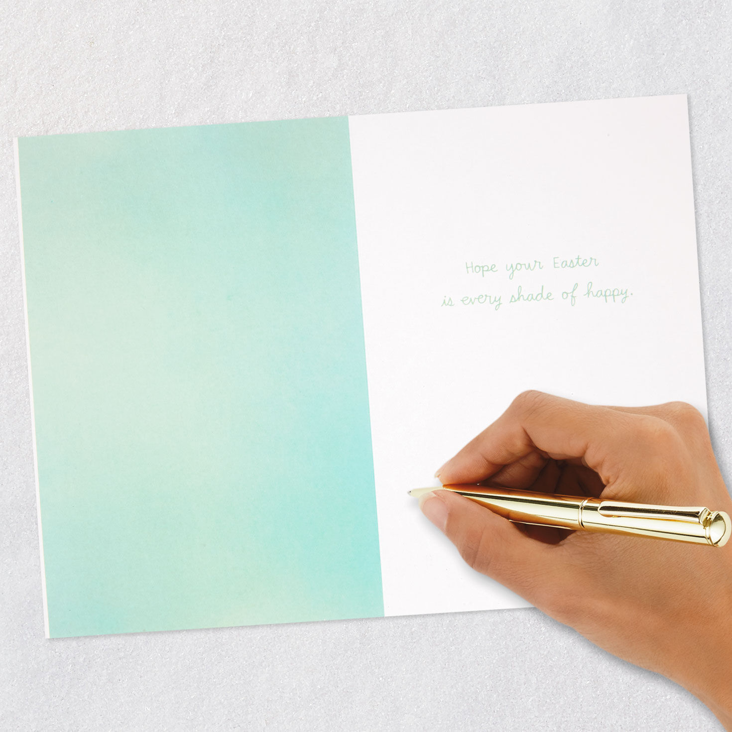 Rainbow Bunnies with Pom Pom Tails Easter Card  image number 6