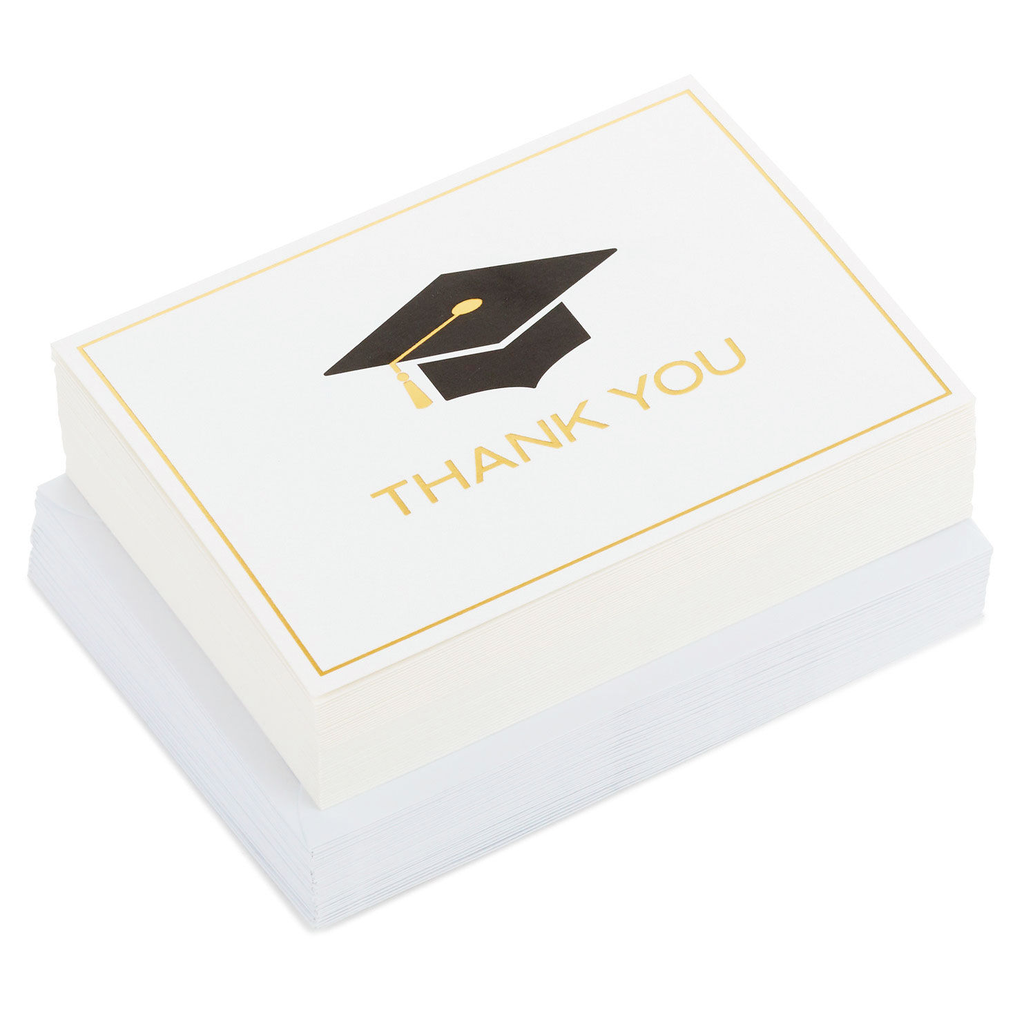 Mortarboard Blank Graduation Thank-You Notes, Pack of 40, , large image number 6