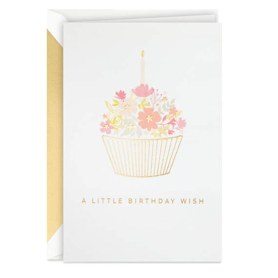 A Little Wish With Lots of Love Birthday Card, , large image number 1