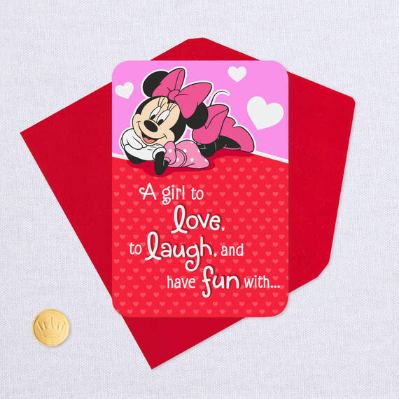Disney Minnie Mouse Valentine's Day Card for Granddaughter, , large image number 5